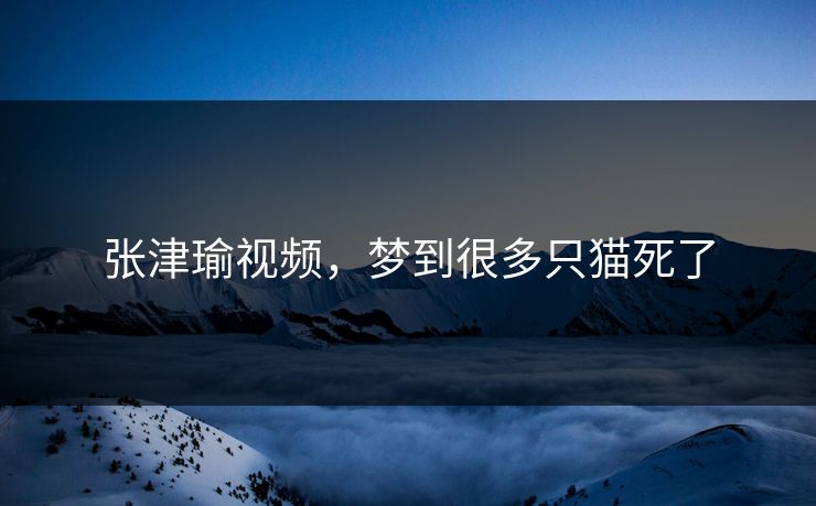 张津瑜视频，梦到很多只猫死了