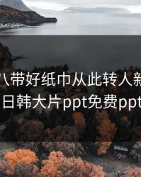 已满十八带好纸巾从此转人新闻，看日韩大片ppt免费ppt
