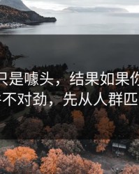 我以为只是噱头，结果如果你觉得91大事件不对劲，先从人群匹配查起