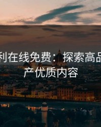 国产福利在线免费：探索高品质的国产优质内容